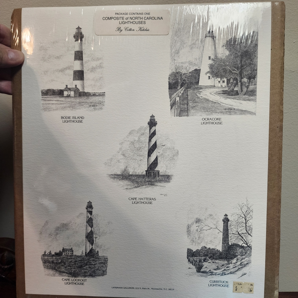 Composite of North Carolina Lighthouses Print